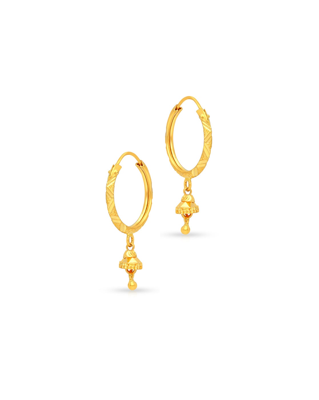 Buy 18kt Gold Earrings Hoop Earrings Handmade Gold Jewelry Infant Earrings  Piercing Online in India - Etsy