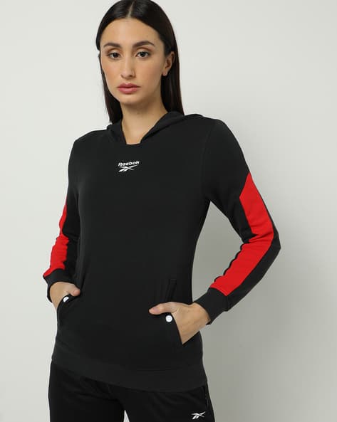 Reebok Classic Brand Print Hoodie with Insert Pockets