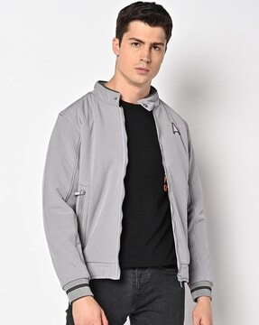 thin gray jacket