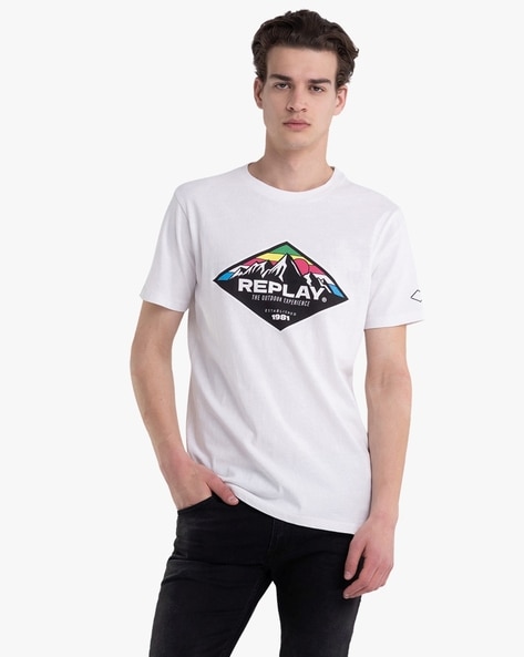 Tshirts by Buy REPLAY Men for Blackboard Online