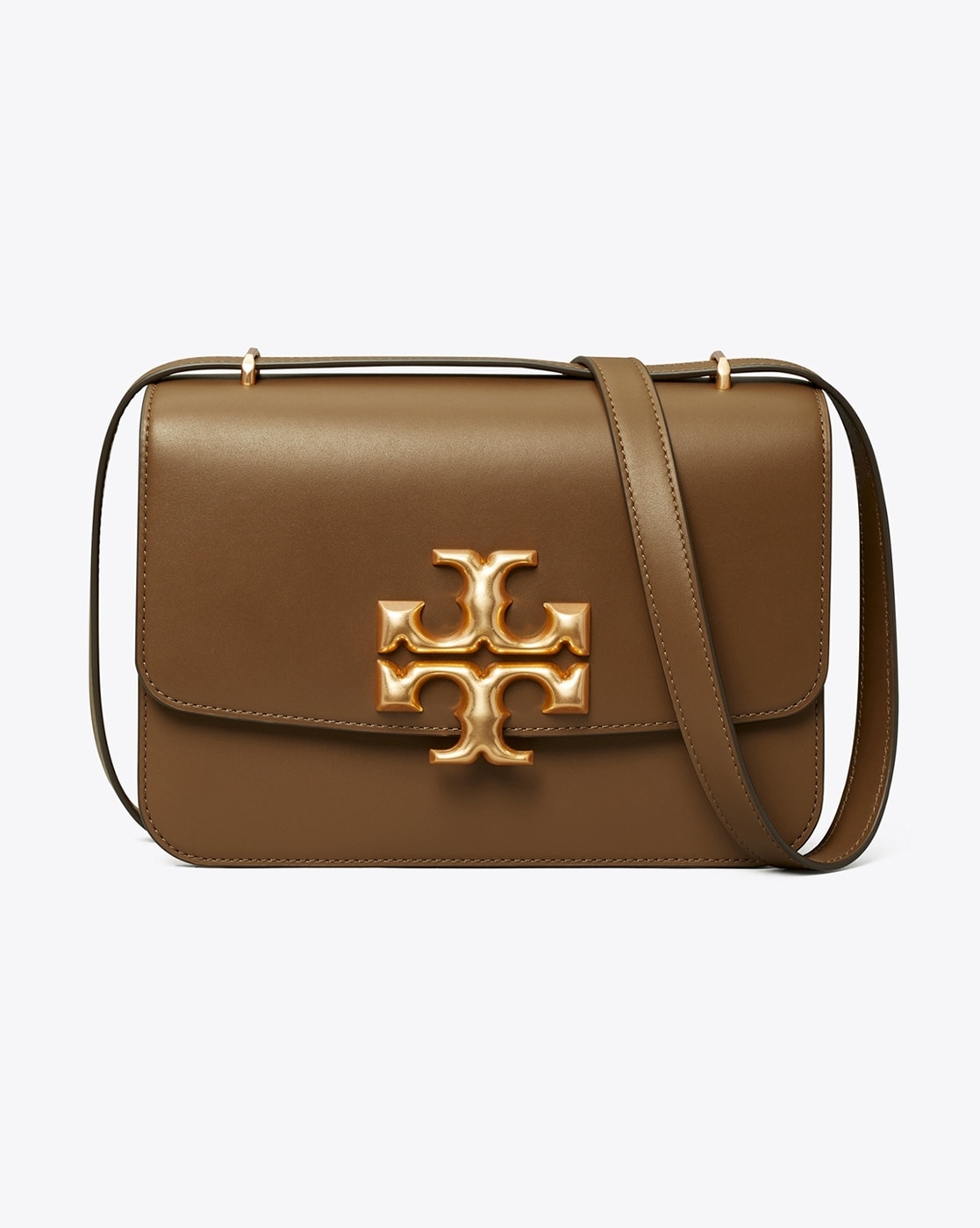 Buy Tory Burch Eleanor Shoulder Bag with Leather Strap Brown