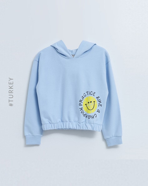 Girls light blue outlet hoodie