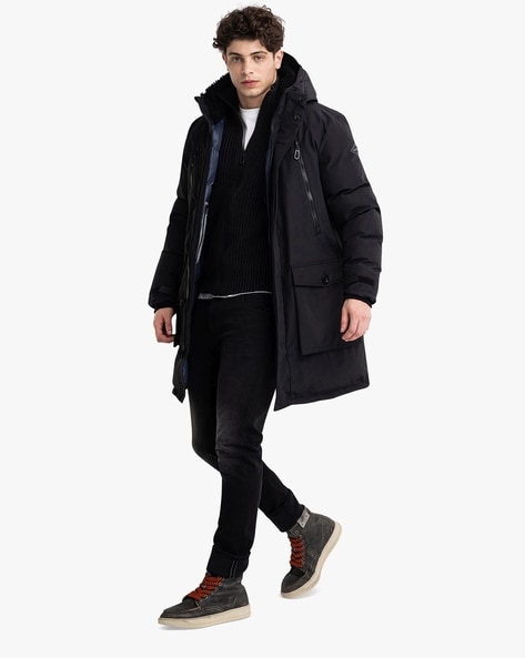 EXTRALONG DOWN AND FEATHER JACKET - Black | ZARA India