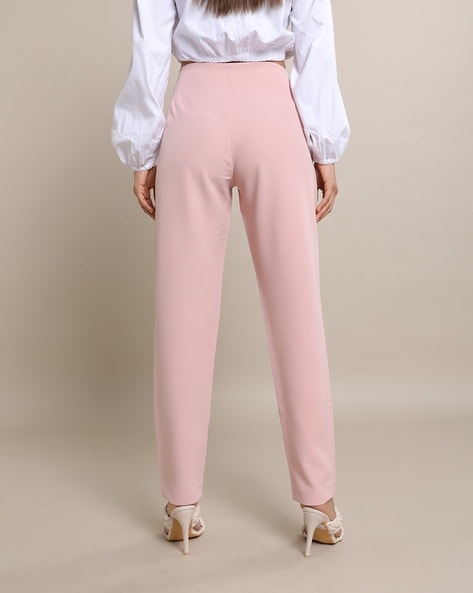 Buy Shasmi Baby Pink Womens Yoga Dress Pants Stretchy Work Slacks Business  Casual Sport Office Bootcut Leg Elastic Waist Regular Fit Plazzo Trouser  Pant Pant 67 Baby Pink S at Amazonin