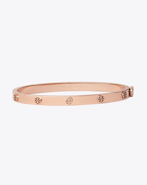 Buy Tory Burch Miller Stud Hinge 5mm Bracelet | Rose Gold-Toned Color Women  | AJIO LUXE