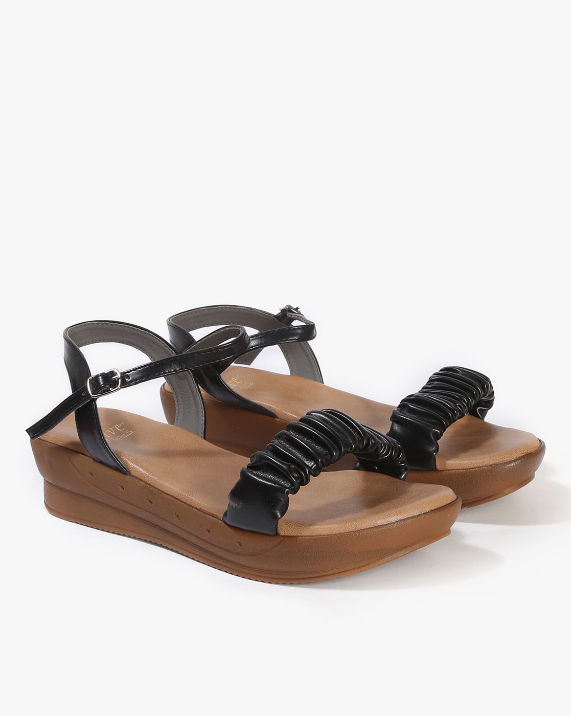 Buy Black Heeled Sandals for Women by FROH FEET Online | Ajio.com