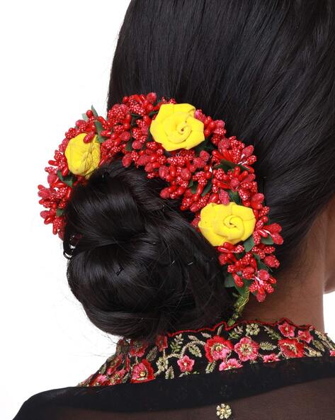 Buy Yellow Hair Accessories for Women by Viraasi Online 