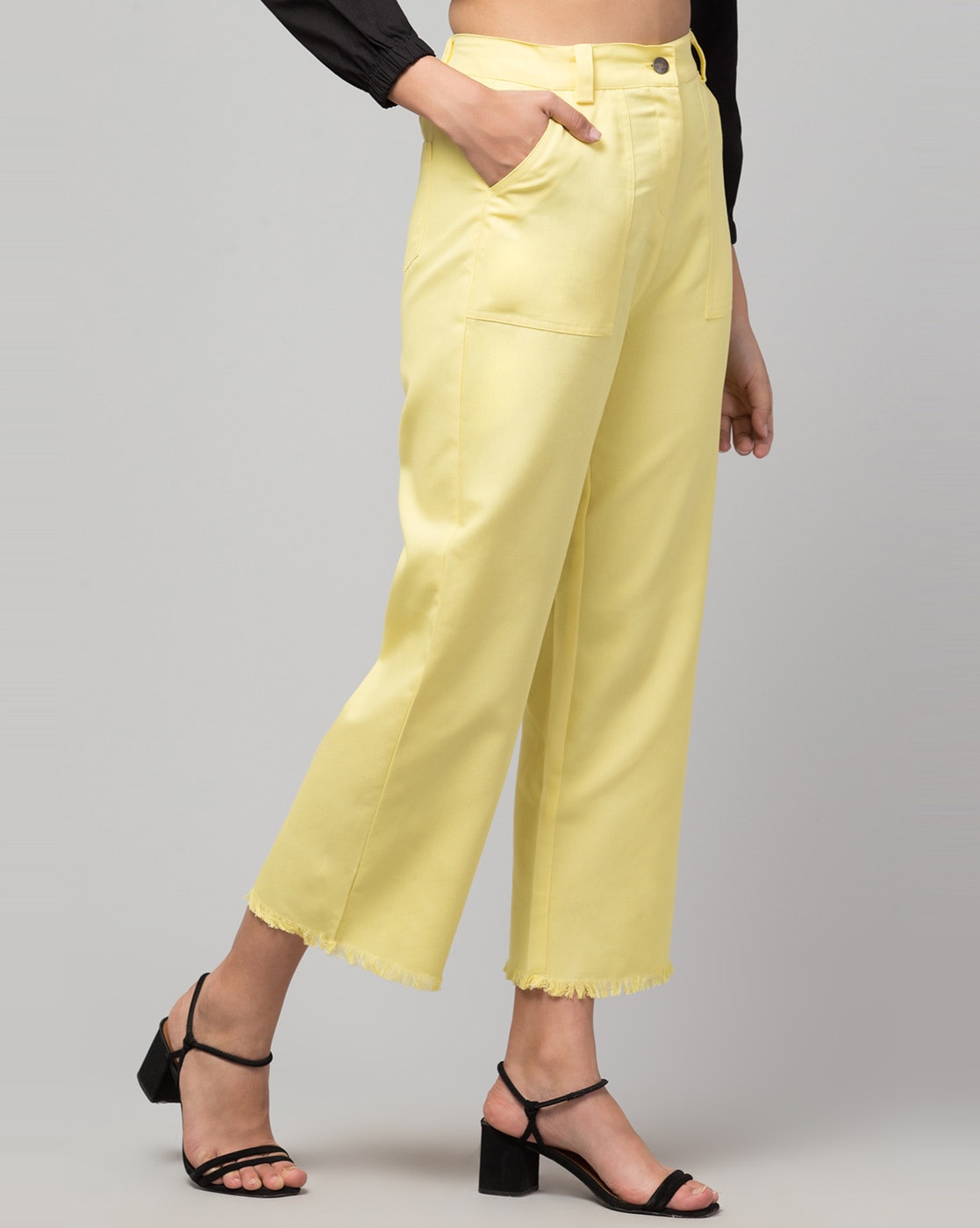 Zara Slim Fit Men Yellow Trousers  Buy Light Yellow Zara Slim Fit Men Yellow  Trousers Online at Best Prices in India  Flipkartcom