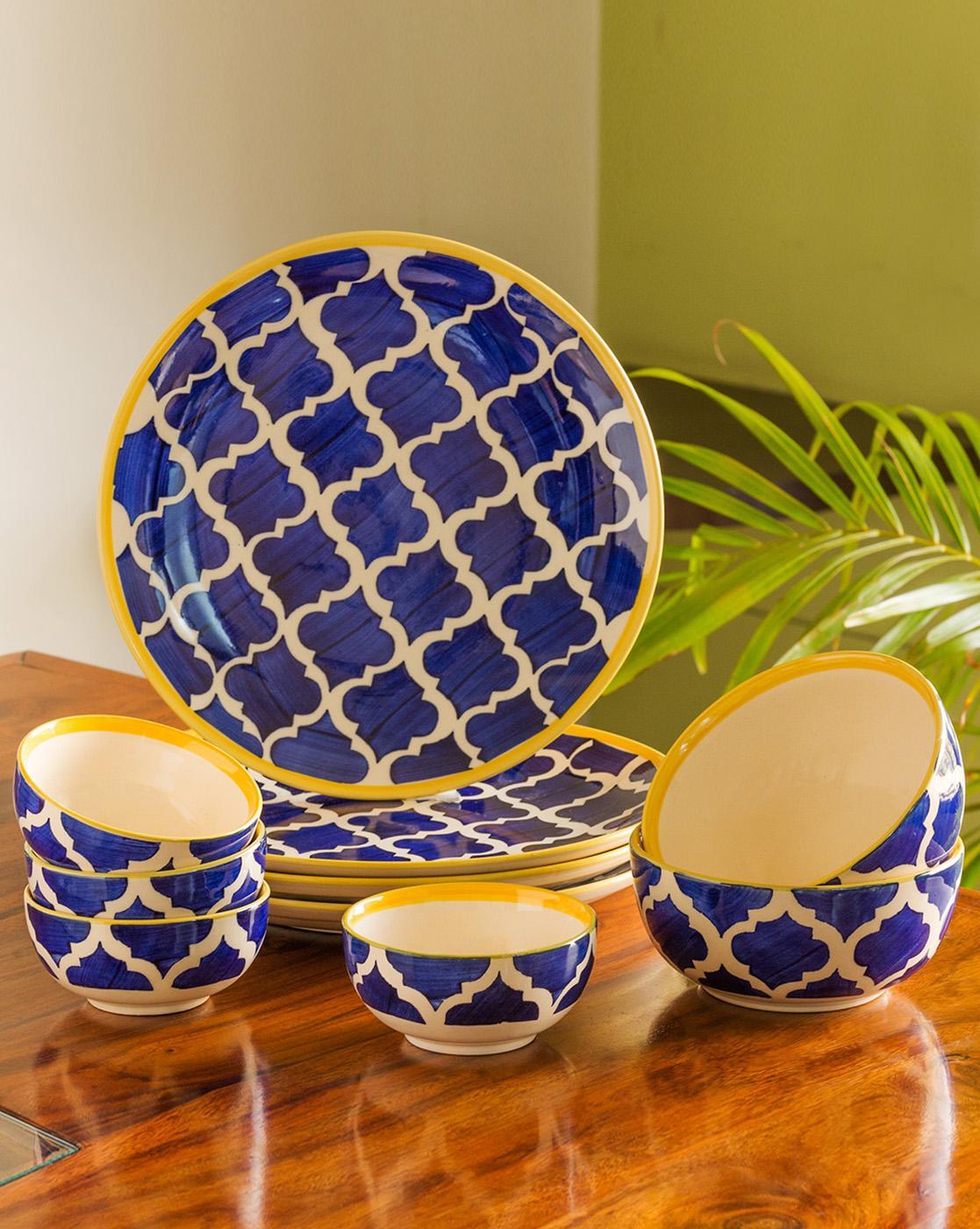 dinner set with serving bowls