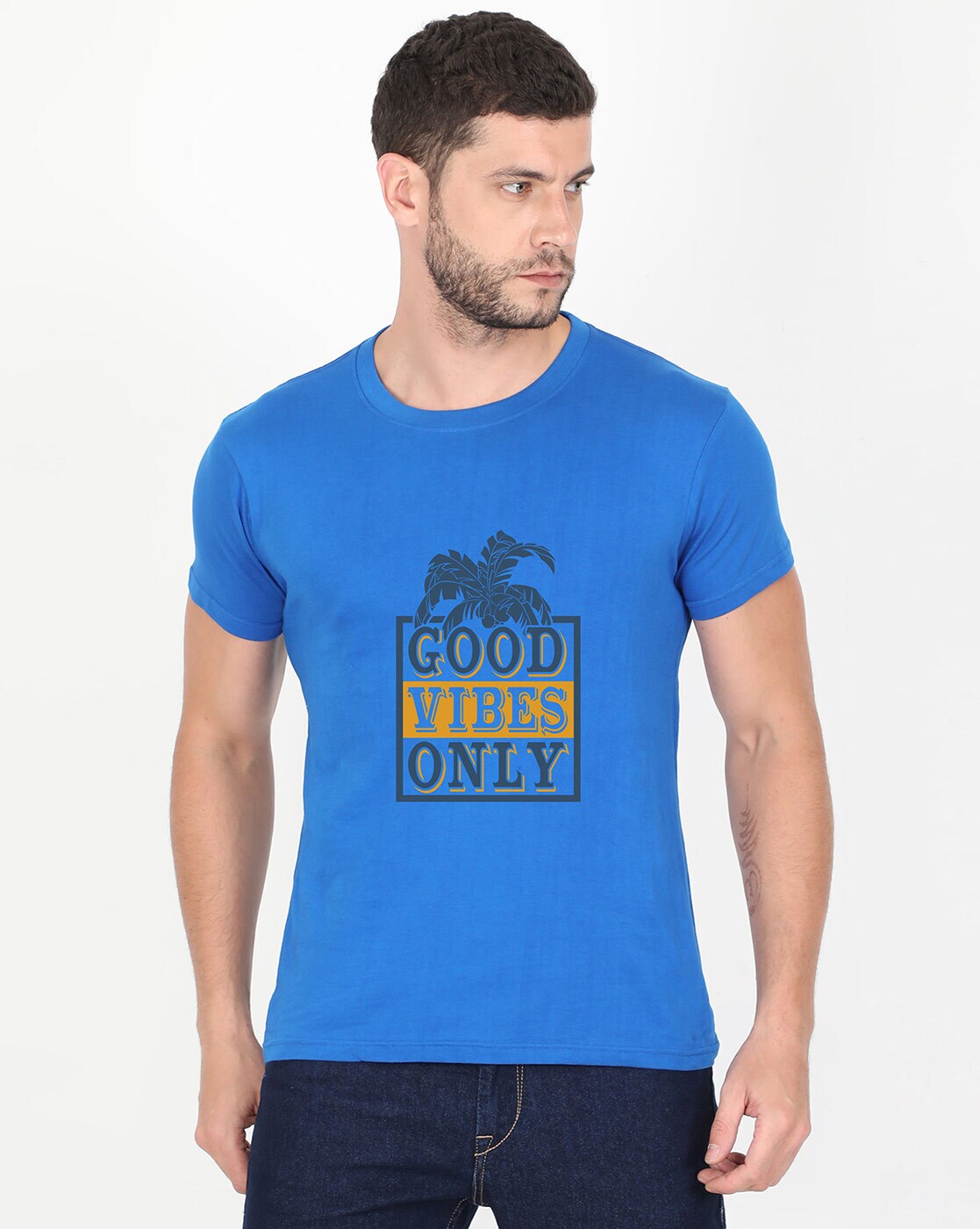 Good Vibes Only Royal T-Shirt