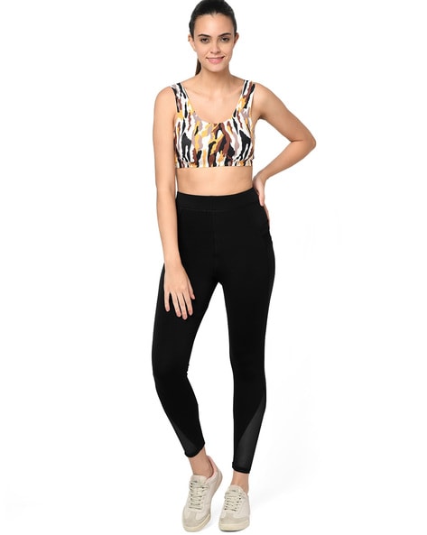 Buy Black Leggings for Women by SHARKTRIBE Online