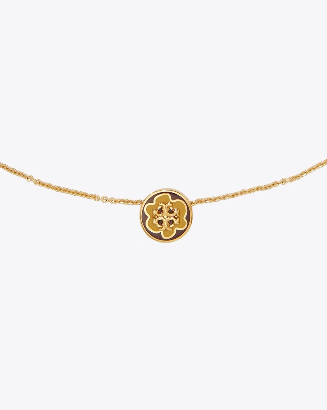 Buy Tory Burch Kira Enamel Pendant Necklace | Gold-Toned Color Women | AJIO  LUXE