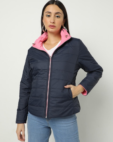 Buy Woodland Black Padded Jacket for Women Online @ Tata CLiQ