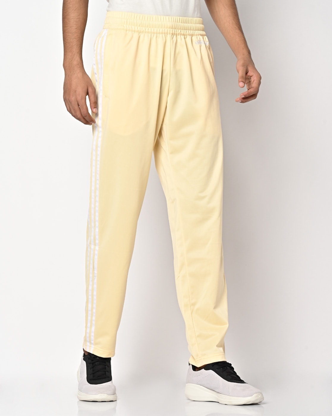 Ma Croix Men's Skinny fit Two Tone Stripe Track Pants Jogger with Zipper  Pockets - Walmart.com