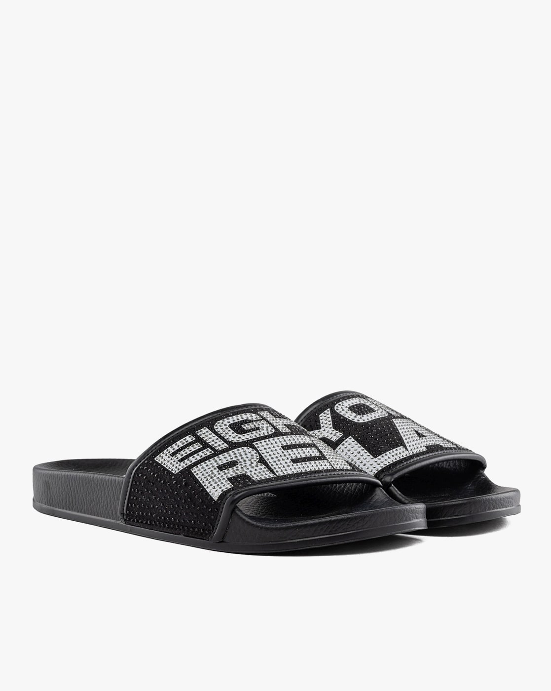 Women Saybrock Mule Brand Print Slides