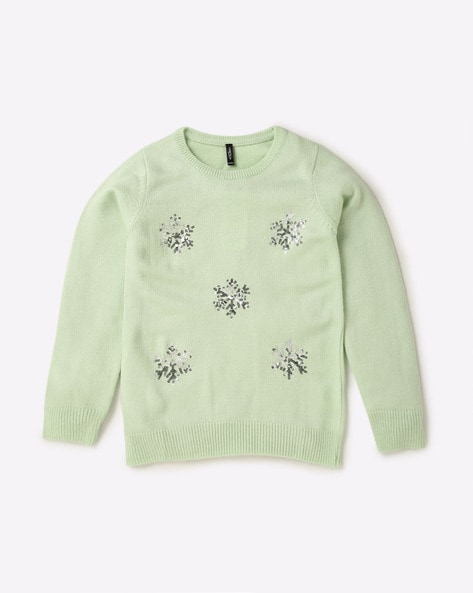 Buy Green Sweaters Cardigans for Girls by RIO GIRLS Online