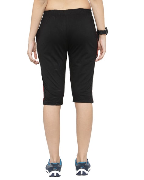 Capris with Elasticated Waist & Insert Pockets