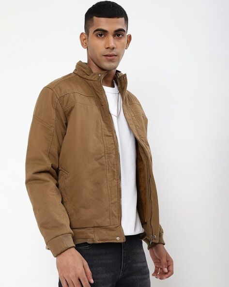 Buy Duke Men Khaki Sleeveless Jacket - Jackets for Men 578007 | Myntra