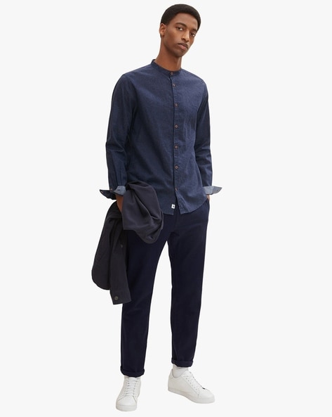 by Tailor Online Buy Tom Blue for Men Shirts Navy