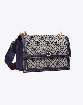 T Monogram Jacquard Chain Wallet: Women's Handbags, Mini Bags