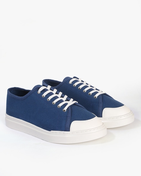 Buy Navy Blue & White Casual Shoes for Men by ALTHEORY Online | Ajio.com