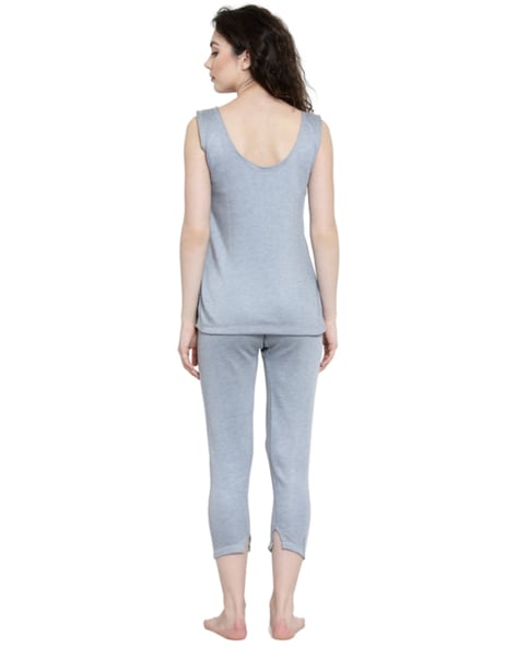 Buy online Blue Cotton Sets Thermals & Inner Wear from winter wear for Women  by Zeffit for ₹749 at 53% off