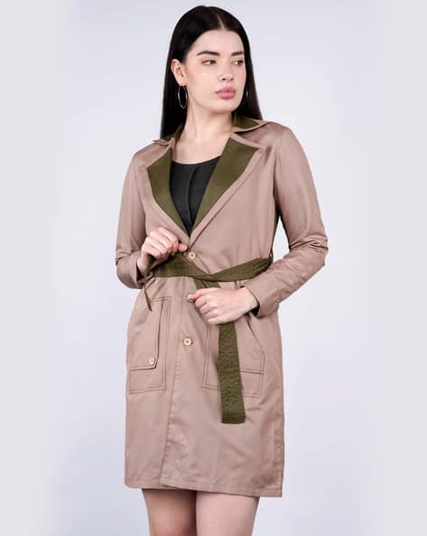 Buy Beige Jackets Coats for Women by SHABERRY Online