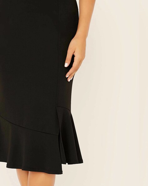 Buy Black Skirts for Women by ADDYVERO Online 