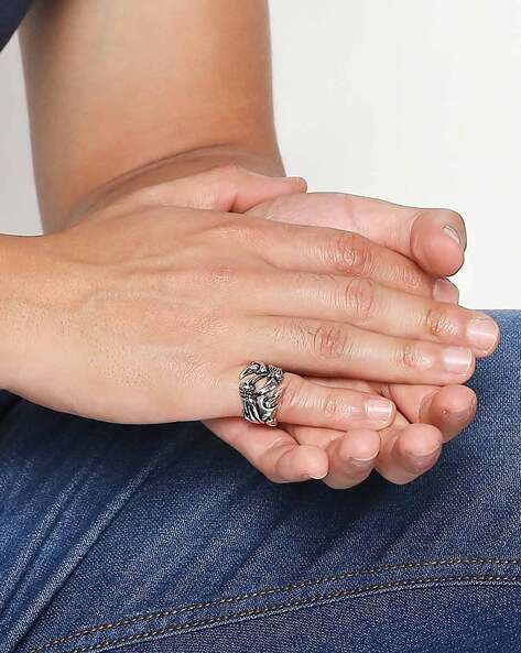 gothic biker rings