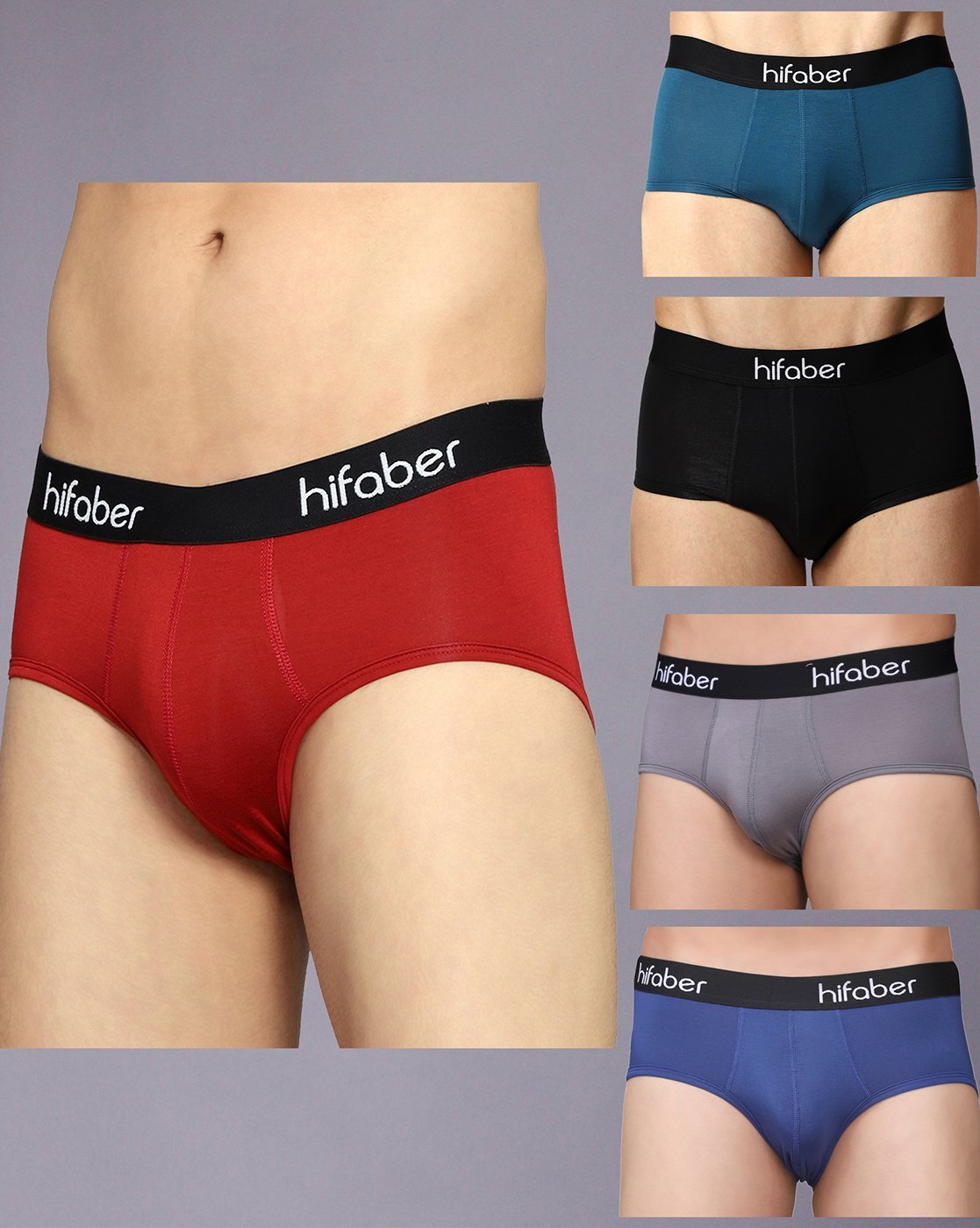 Briefs with Brand Print Waistband