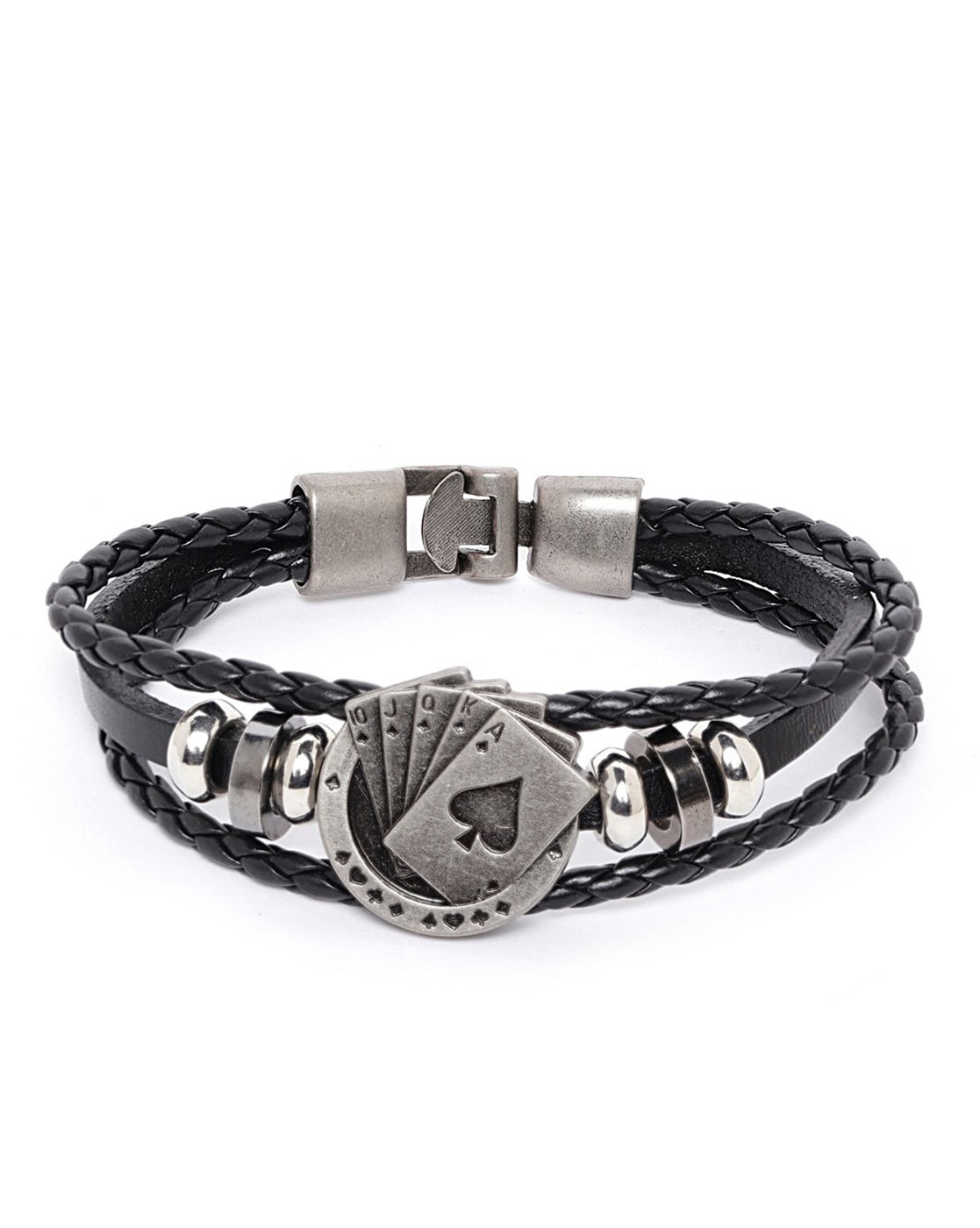 Buy Silver Bracelets & Kadas for Men by Oomph Online
