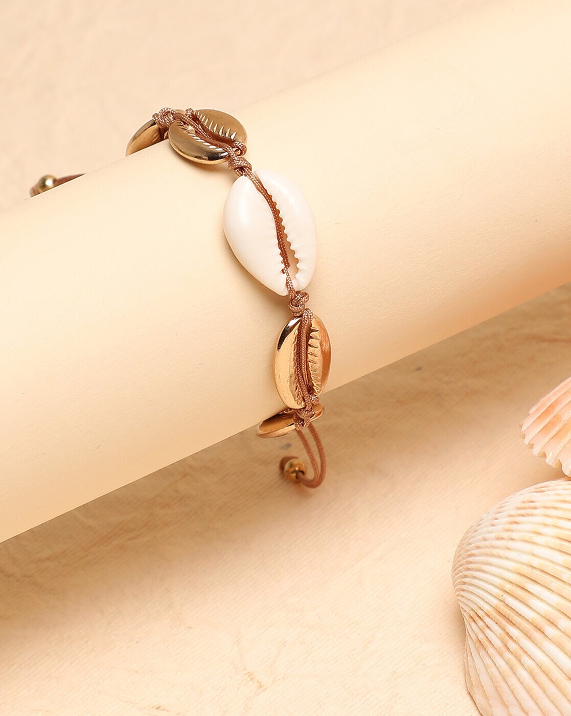 braided shell bracelet