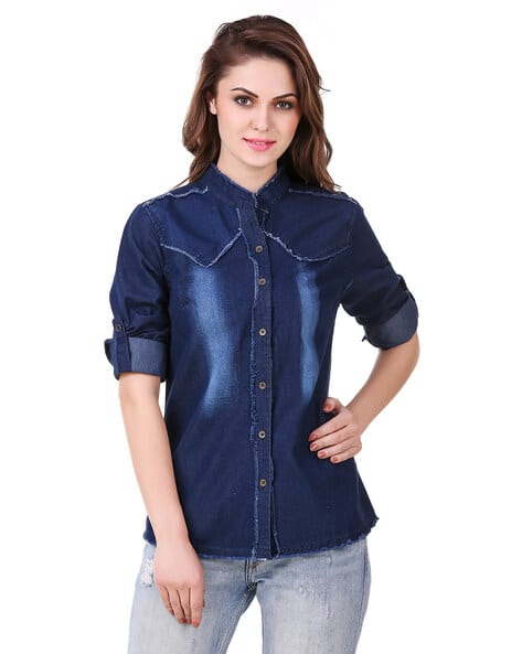 Buy Blue Tops for Women by CLO CLU Online