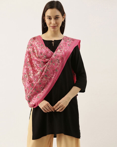 Floral Embroidered Stole Price in India