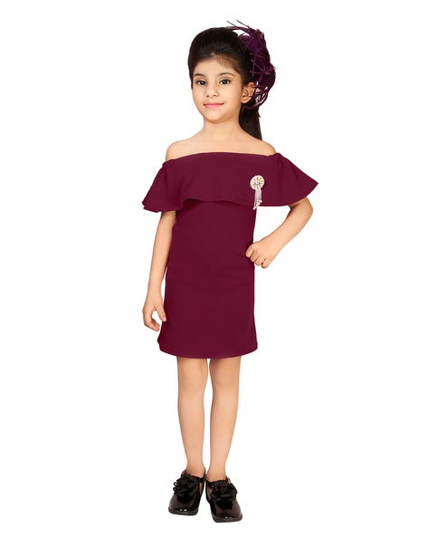 Kids Teen Children Girls Fashion Butterfly Ruched Off Shoulder Princess  Dress | eBay