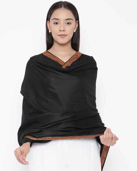 Shawl with Contrast Border Price in India