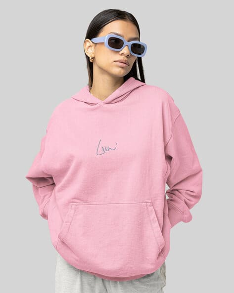 Buy Dusky Pink Sweatshirt u0026 Hoodies for Women by VOGUEORGY Online | Ajio.com