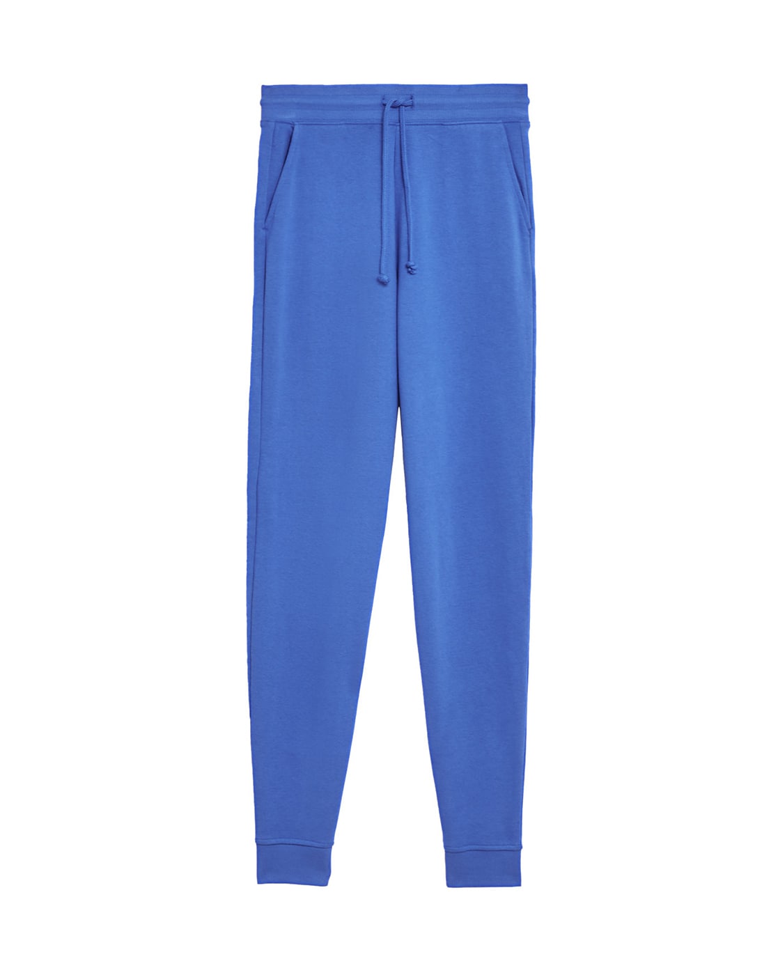 Unisex Plain Royal Blue Cotton Rich Jogger