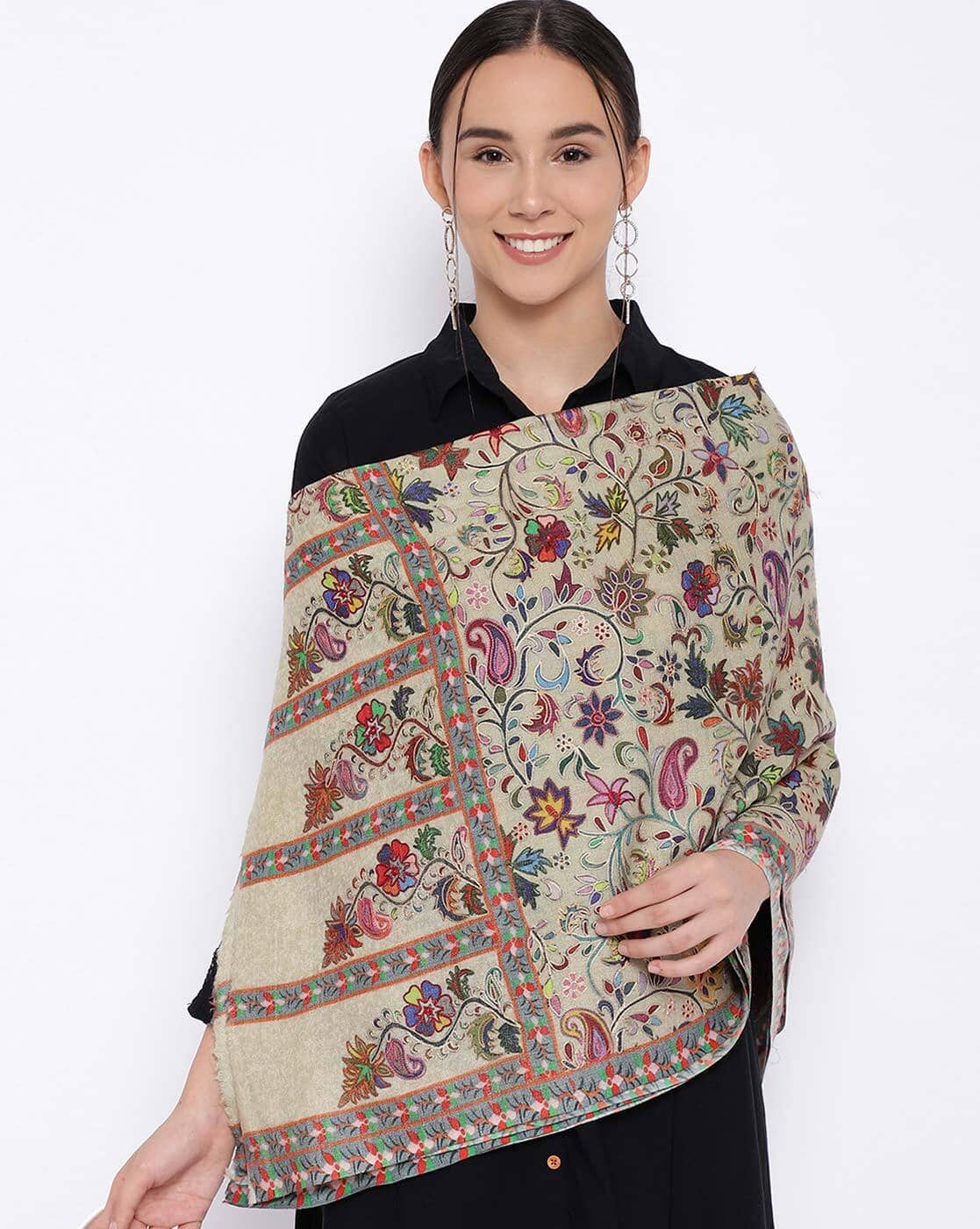 Price Kalamkari Shawls Pure Wool Kalamkari Shawl