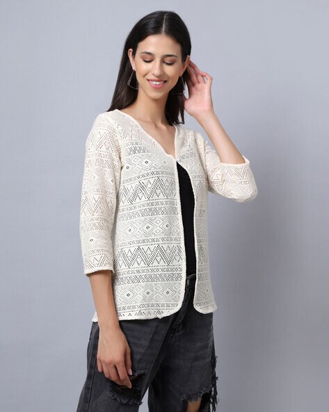 Lace hot sale shrug cardigan