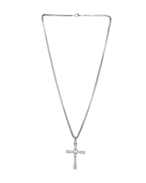 a necklace with a cross