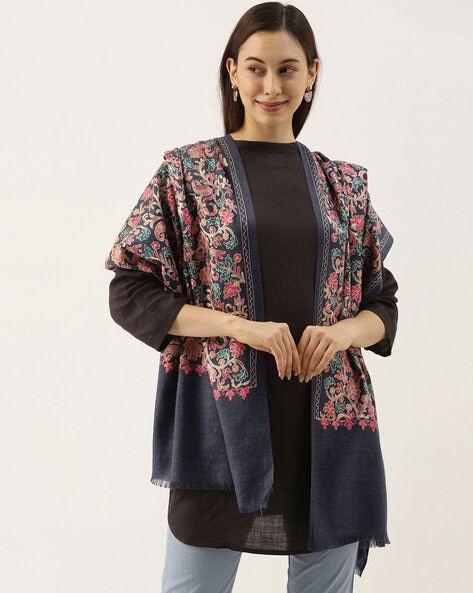 Floral Embroidered Stole Price in India