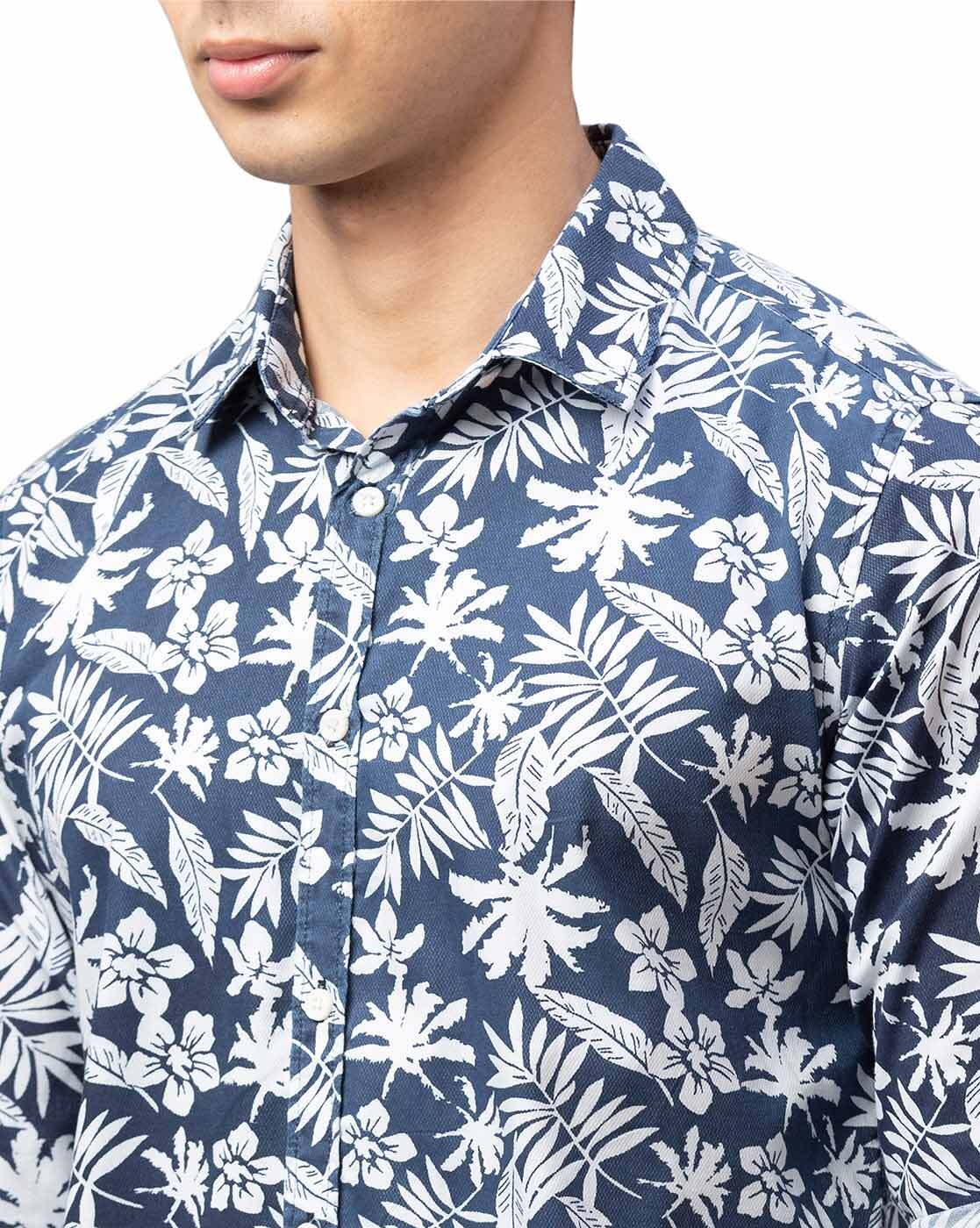 being human floral print shirt