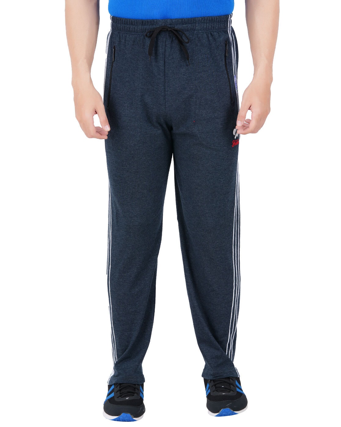 Buy Green & Navy Track Pants for Men by INDIWEAVES Online | Ajio.com