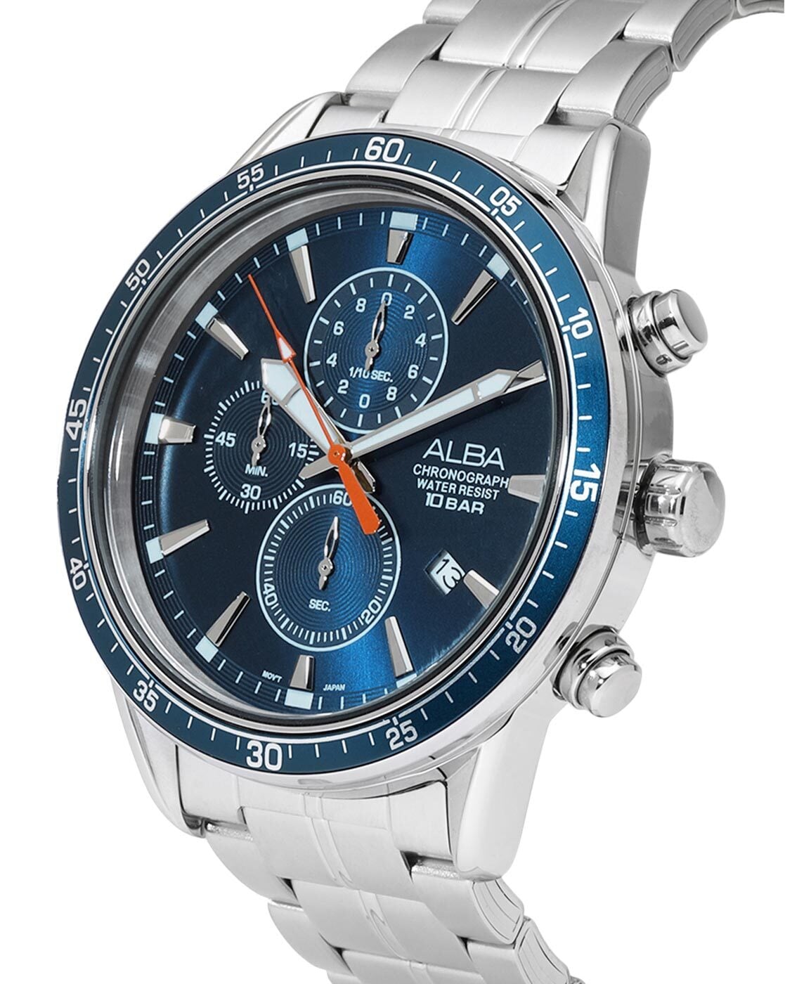 Alba chronograph water resist 10 bar price best sale