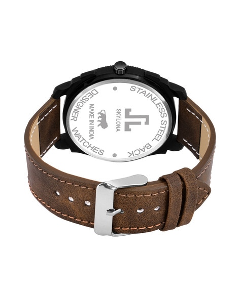 24mm Brown Leather Watch Strap - S241077 - Fossil