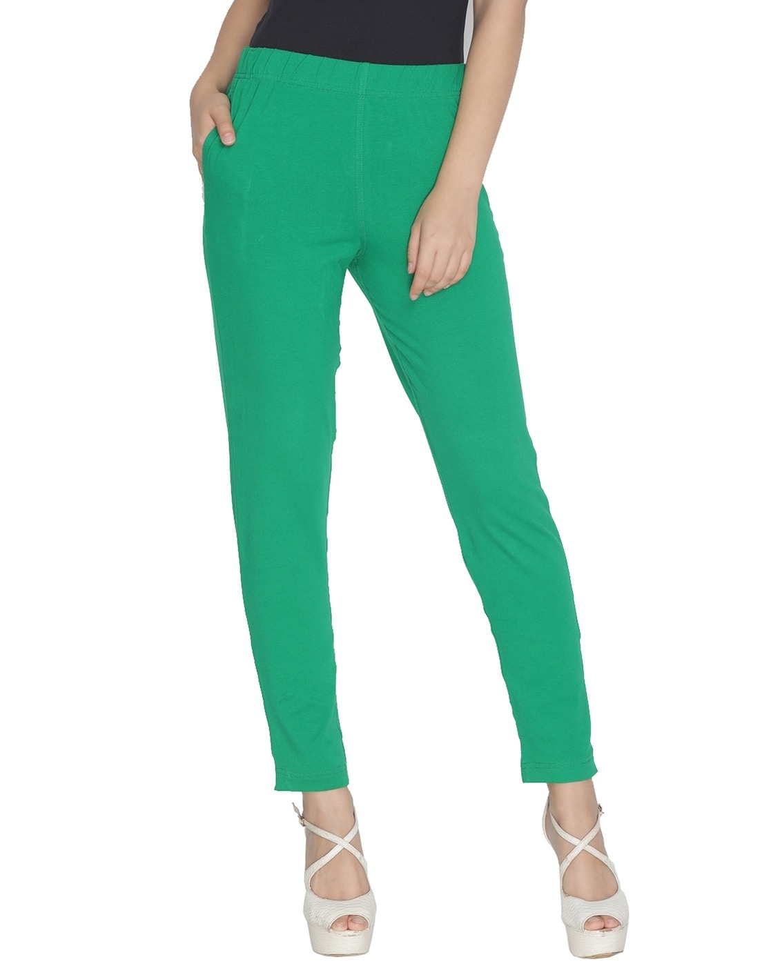 Lyra Pants  Buy Lyra Solid Coloured Free Size Kurti Pant for WomenGreen  Online  Nykaa Fashion