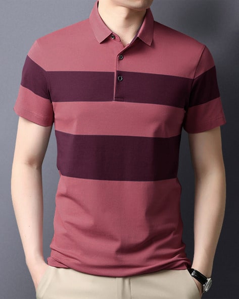 Colour-Blocked Polo T-shirt