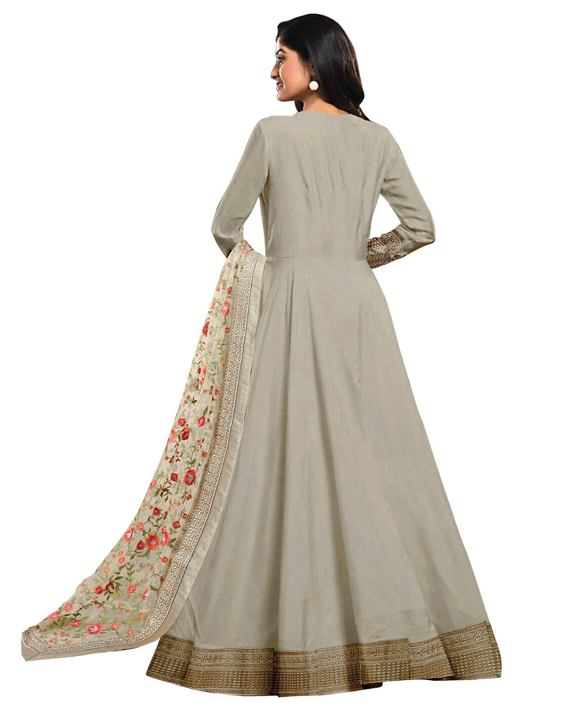 Buy Grey Dress Material for Women by Afsana Online