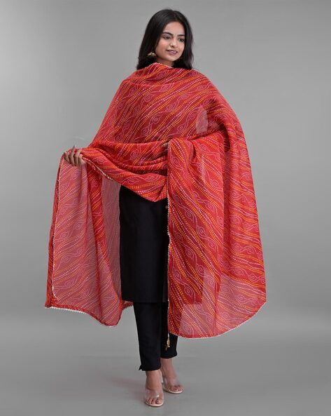 Printed Dupatta with Trim Hemline Price in India